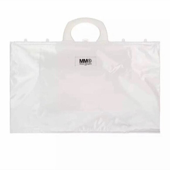 MAISON MARGIELA MM6 PVC Shopping Tote Handbag - Picture 5 of 7